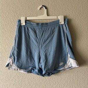 Nike Blue and White Athletic Shorts